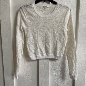 Wilfred Aritiza White Lace Top - large